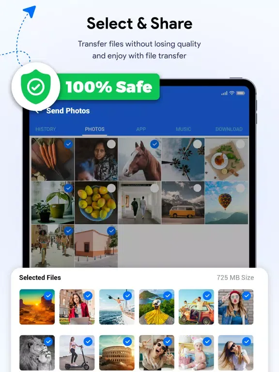 Smart Switch - Share Files iPad  स्क्रीनशॉट