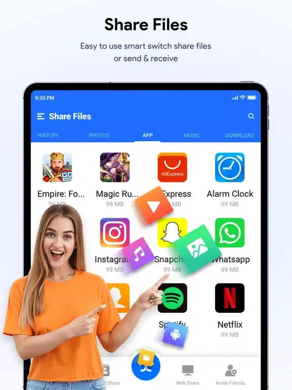 Smart Switch - Share Files iPad  स्क्रीनशॉट