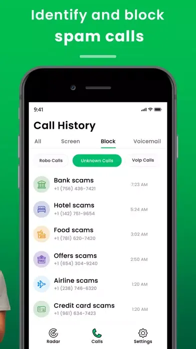 Tangkapan skrin Call Blocker - Spam Blocker