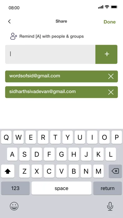 Screenshot di Share & Remember