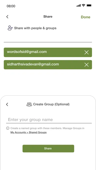 Screenshot di Share & Remember