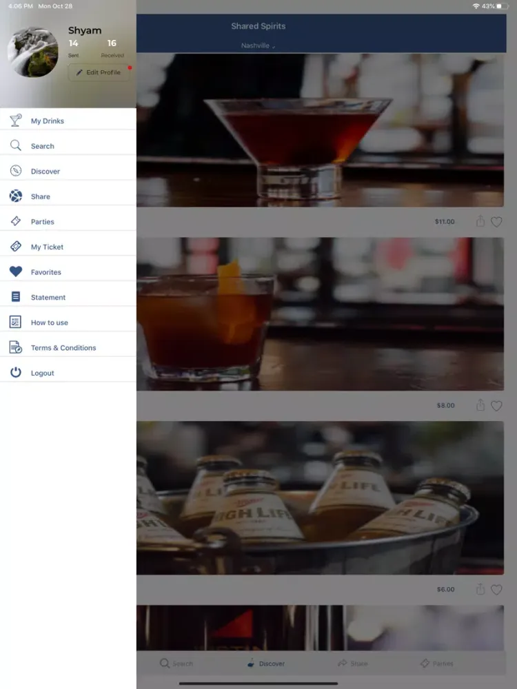 Shared Spirits - Drink Share iPad  স্ক্রিনশট