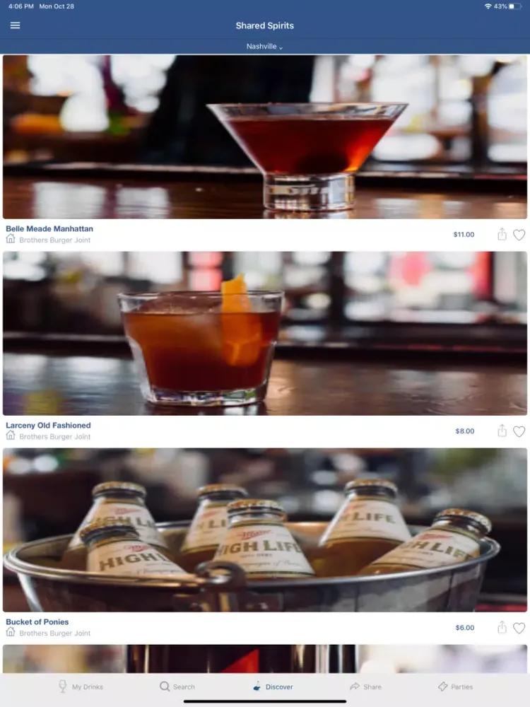 Shared Spirits - Drink Share iPad  স্ক্রিনশট
