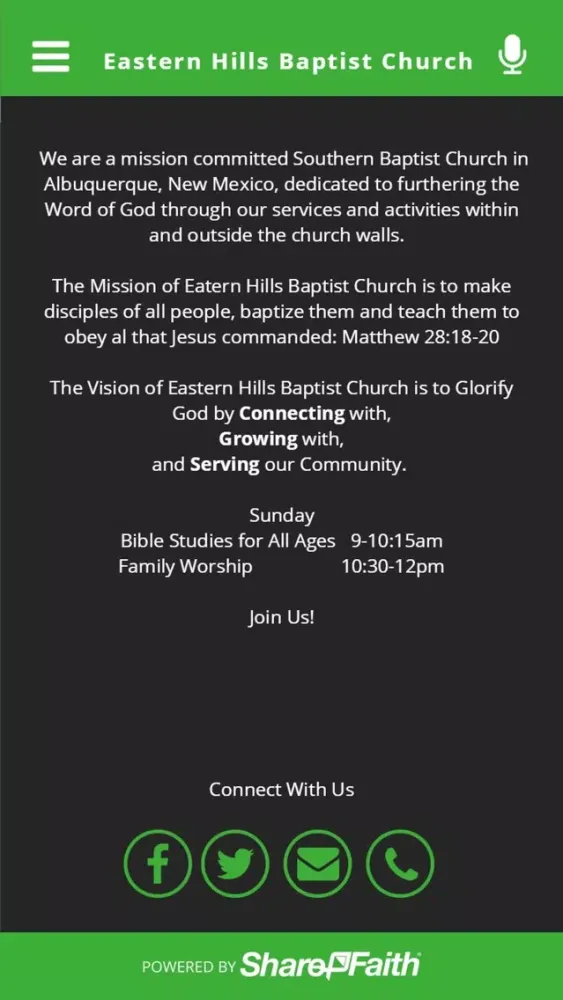 Eastern Hills Baptist Church Screenshots