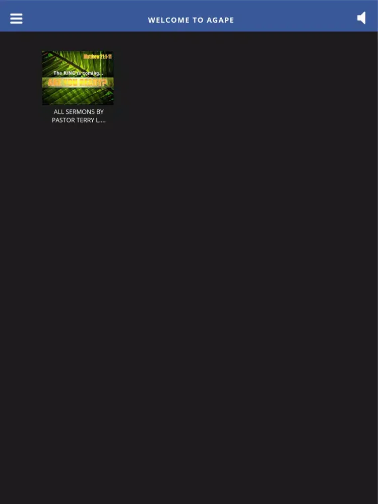 Welcome To Agape iPad  Screenshots
