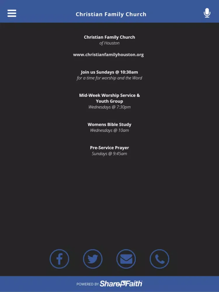 Christian Family Church iPad  Screenshots