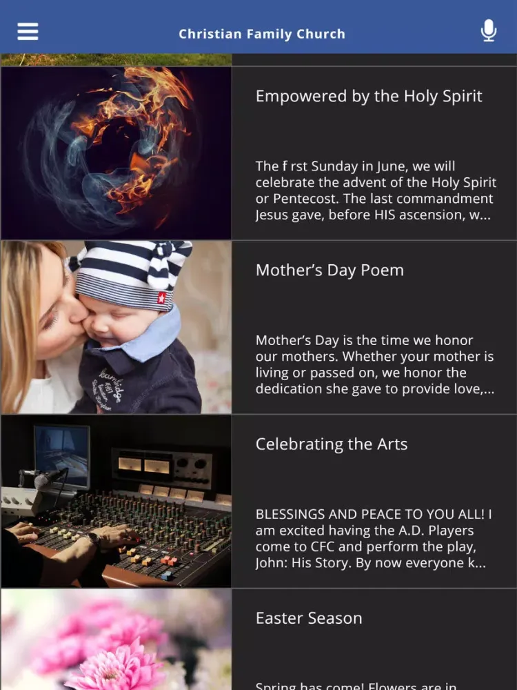 Christian Family Church iPad  Screenshots