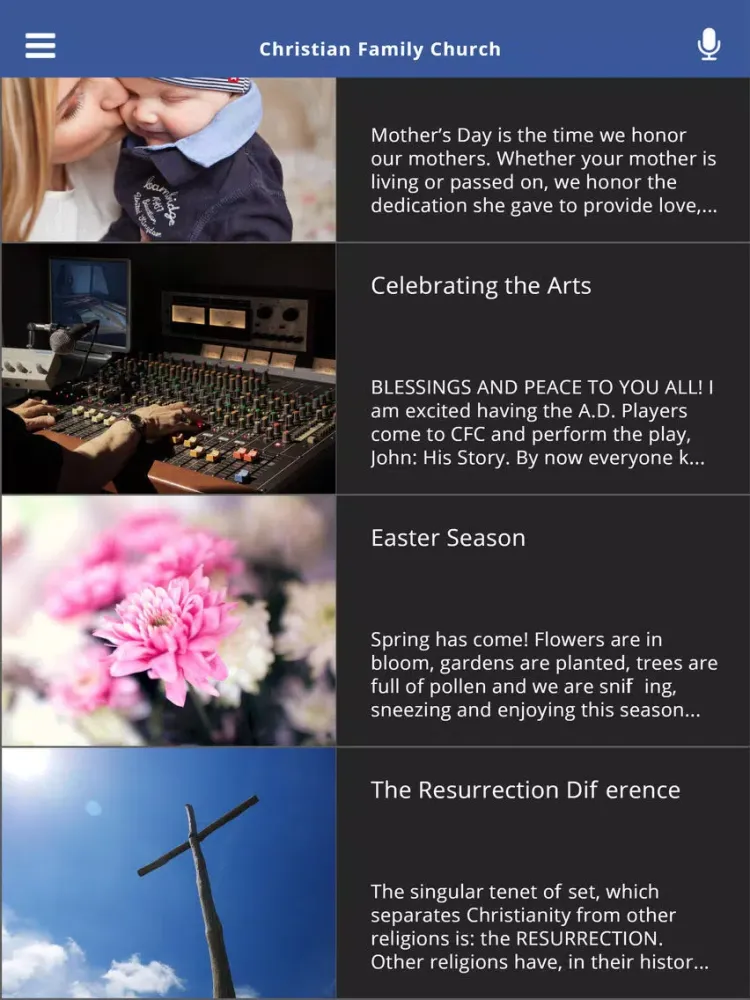 Christian Family Church iPad  Screenshots