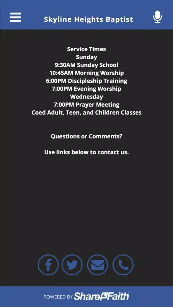 Skyline Heights Baptist سکرین شاٹس
