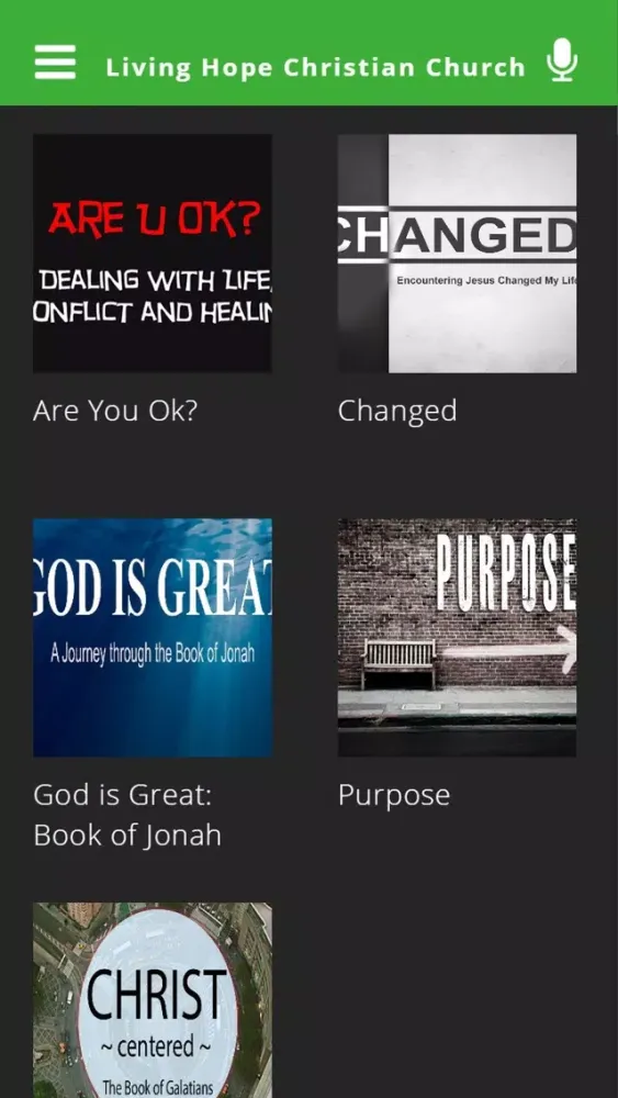 Tangkapan layar Living Hope Christian Church