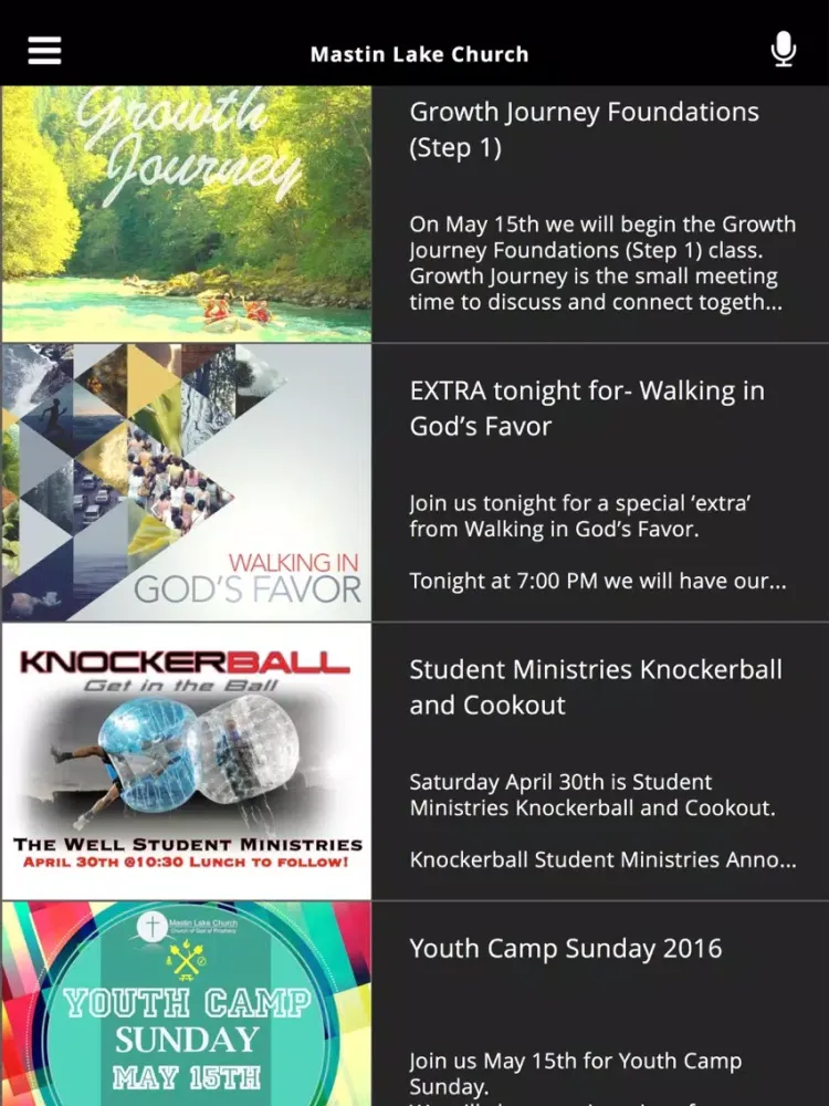 Mastin Lake Church iPad  Ekran Görüntüleri