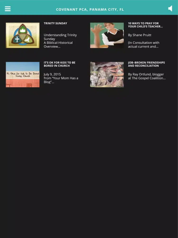 Covenant PCA, Panama City, FL iPad  Screenshots