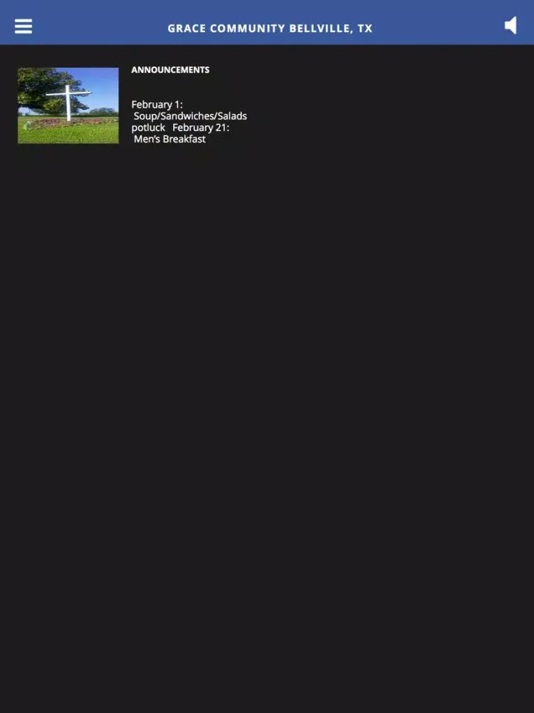 Grace Community Bellville, TX iPad 應用截圖