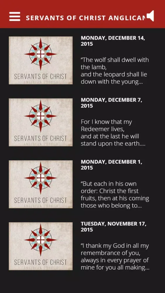 Servants of Christ Anglican应用截图