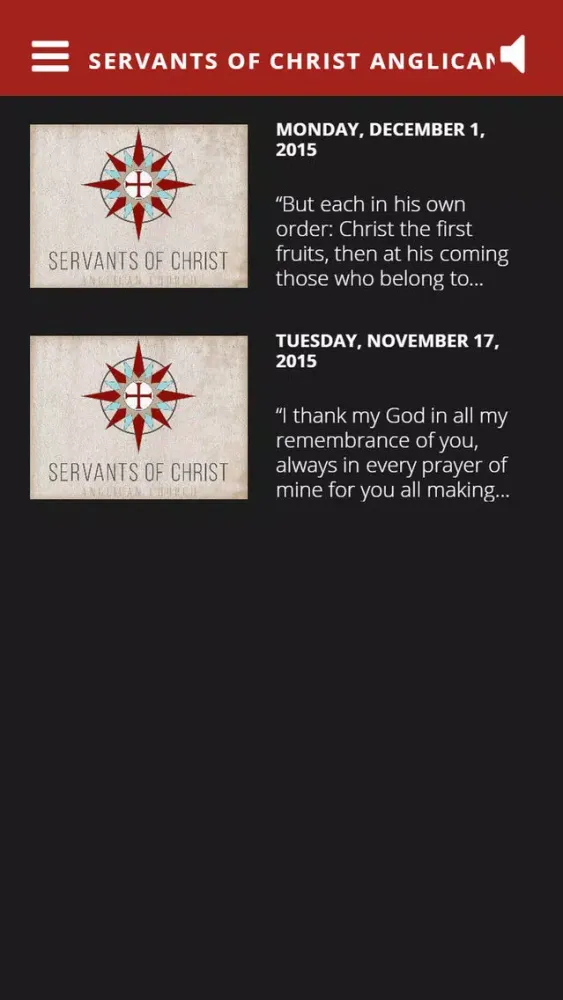 Servants of Christ Anglican应用截图