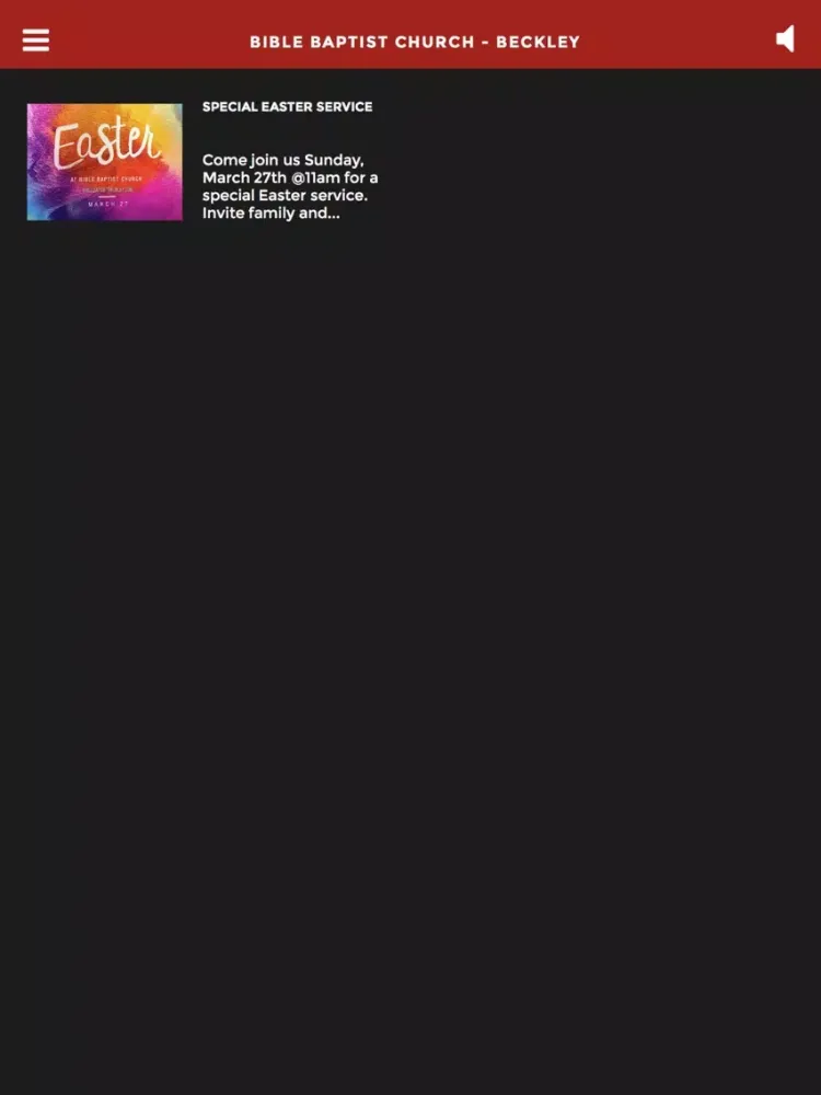 Screenshot di Bible Baptist Church - Beckley iPad 