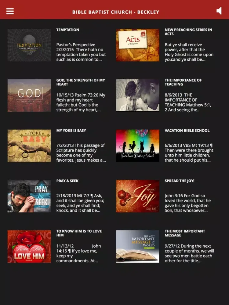 Screenshot di Bible Baptist Church - Beckley iPad 