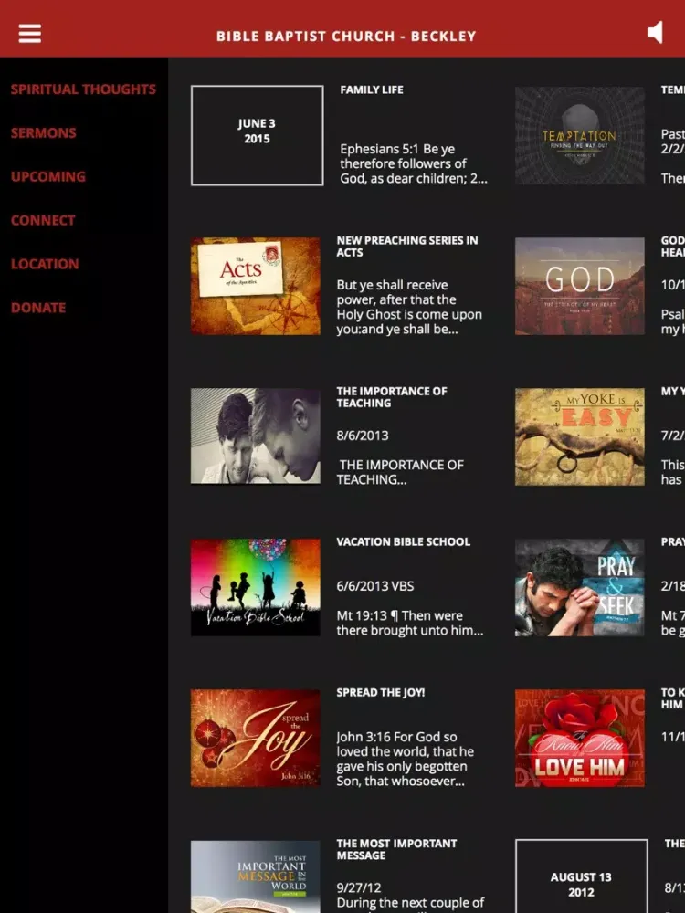 Screenshot di Bible Baptist Church - Beckley iPad 