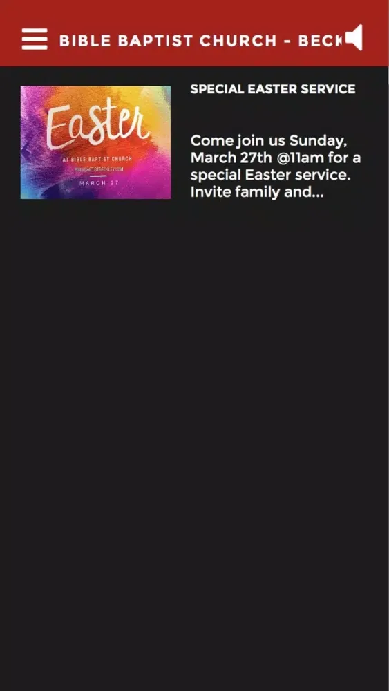 Screenshot di Bible Baptist Church - Beckley
