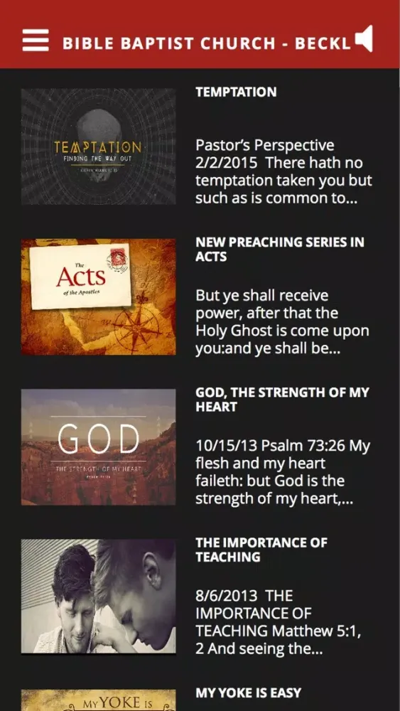 Screenshot di Bible Baptist Church - Beckley