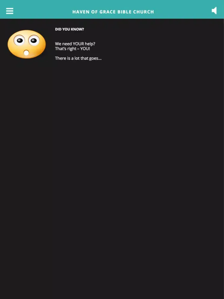 Tangkapan skrin Haven of Grace Bible Church iPad 