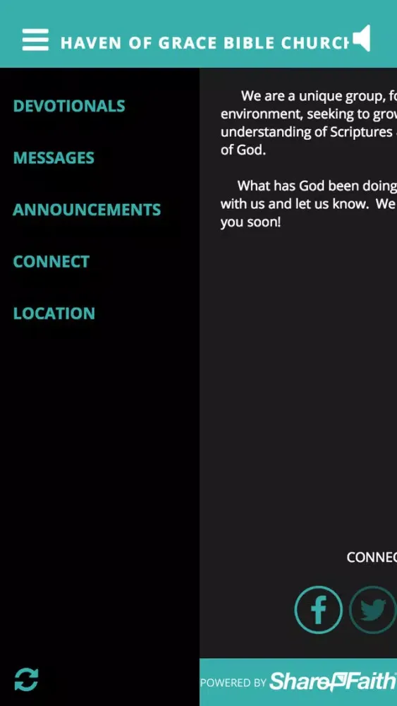 Tangkapan skrin Haven of Grace Bible Church