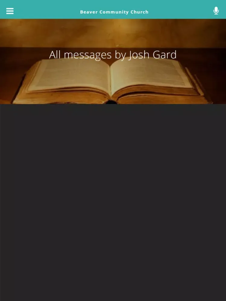 Capturas de tela do Beaver Community Church iPad 