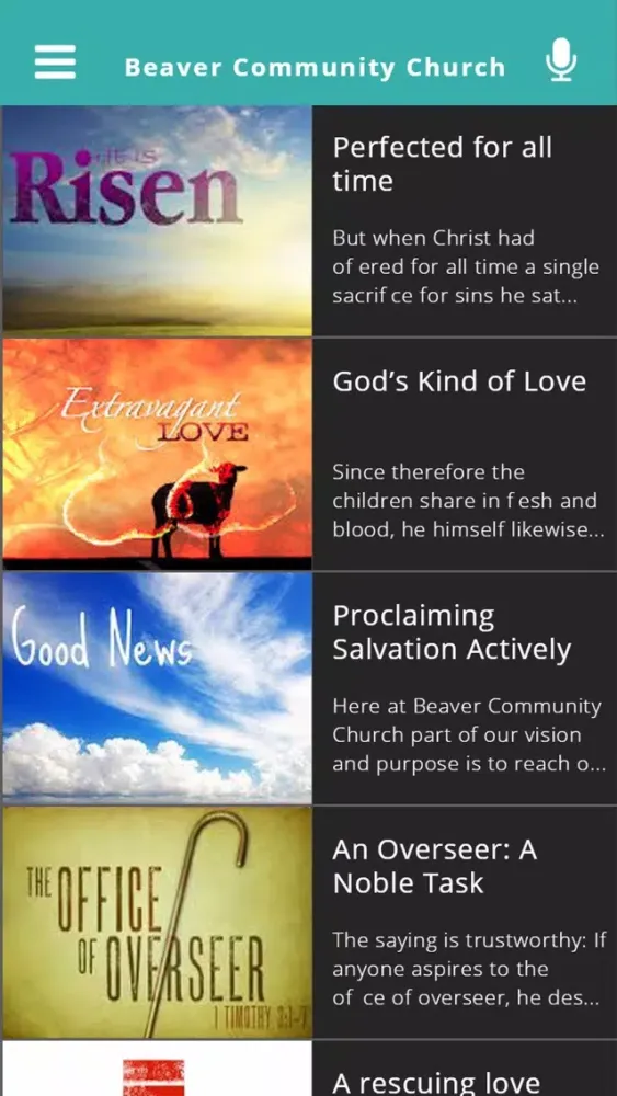 Capturas de tela do Beaver Community Church
