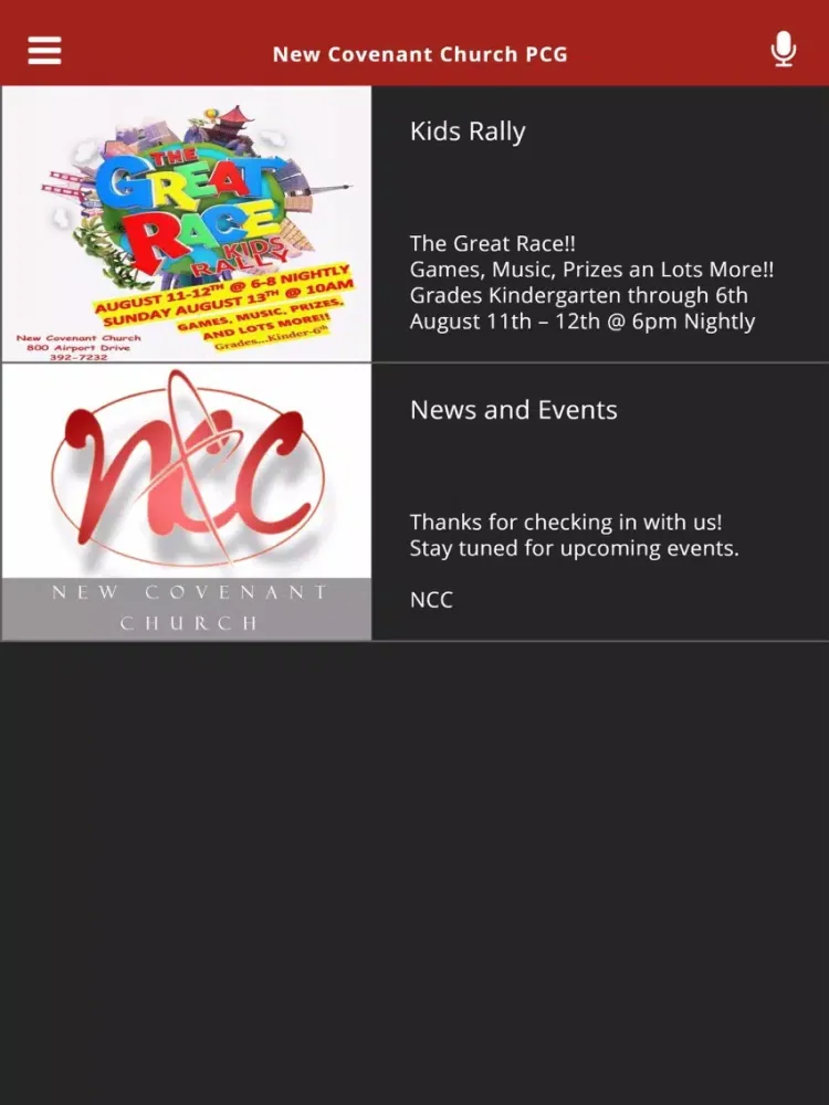 Скриншоты New Covenant Church PCG iPad 
