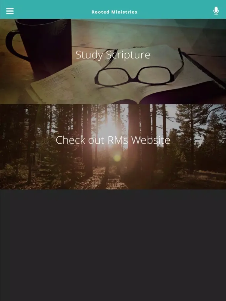 Rooted Ministries iPad  스크린샷