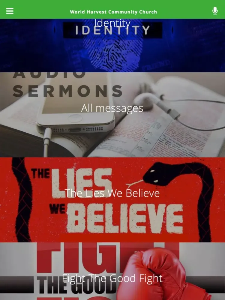 World Harvest Community Church iPad  Screenshots