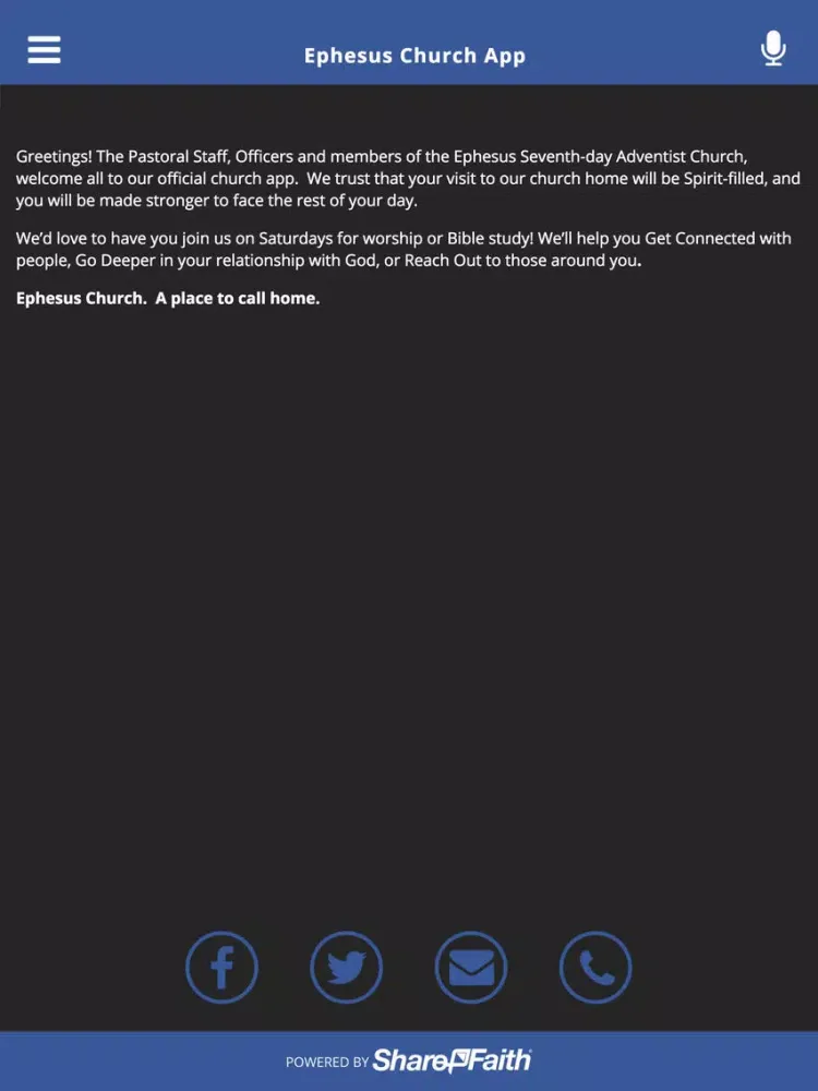 Ephesus Church App iPad  سکرین شاٹس