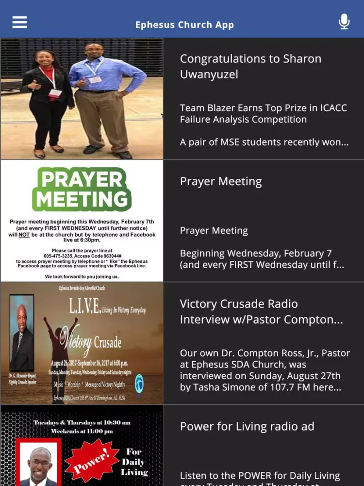 Ephesus Church App iPad  سکرین شاٹس