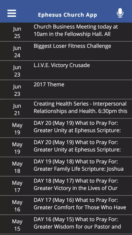 Ephesus Church App سکرین شاٹس