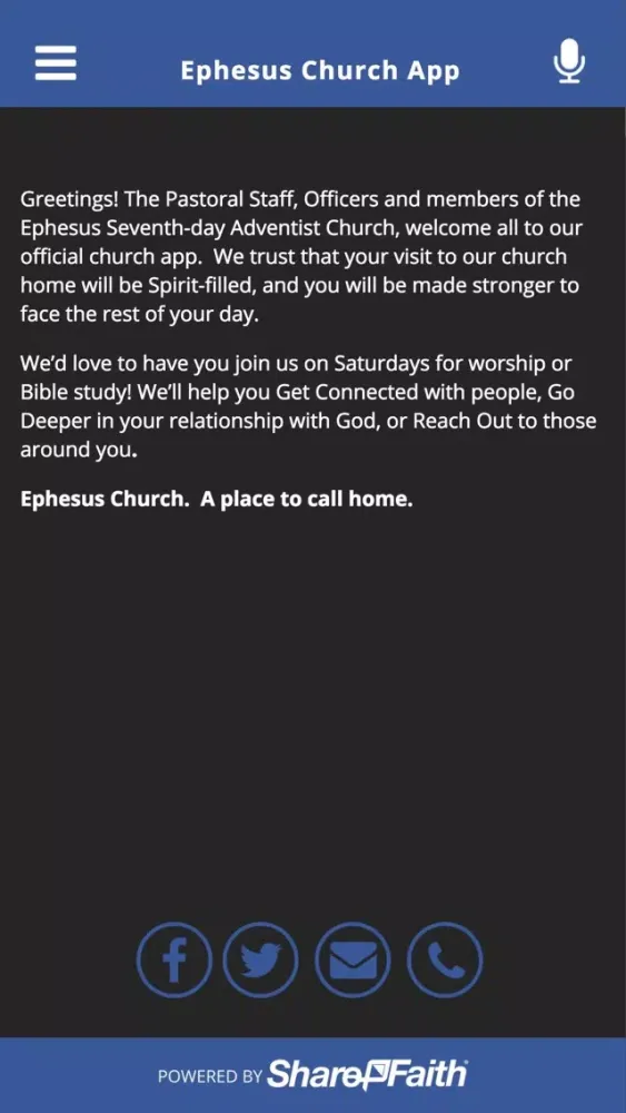 Ephesus Church App سکرین شاٹس