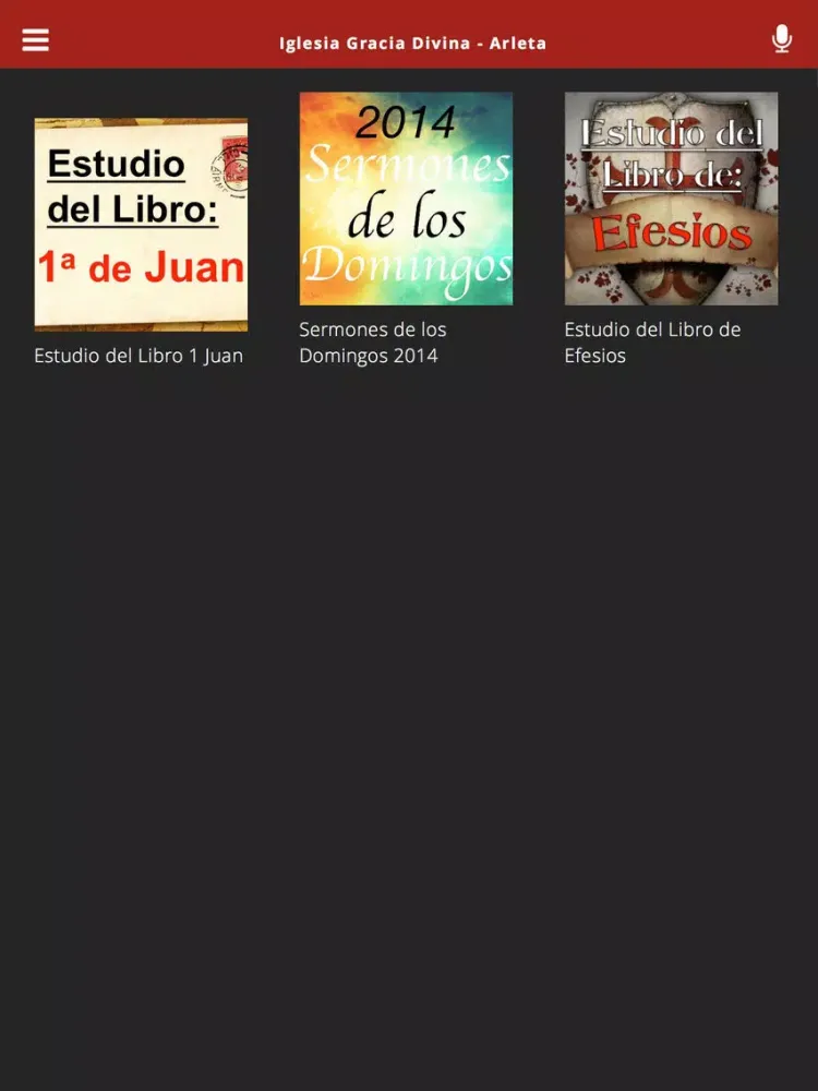 Tangkapan skrin Iglesia Gracia Divina - Arleta iPad 
