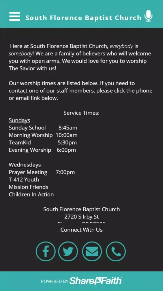 South Florence Baptist Church应用截图