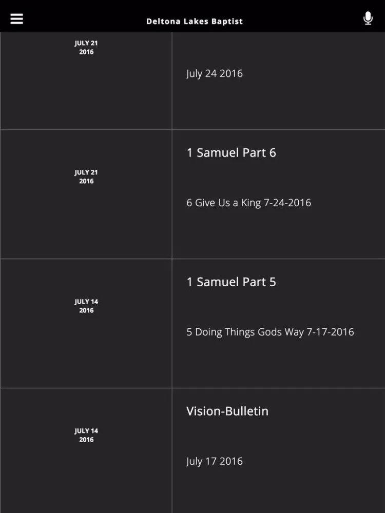 Deltona Lakes Baptist iPad  Screenshots