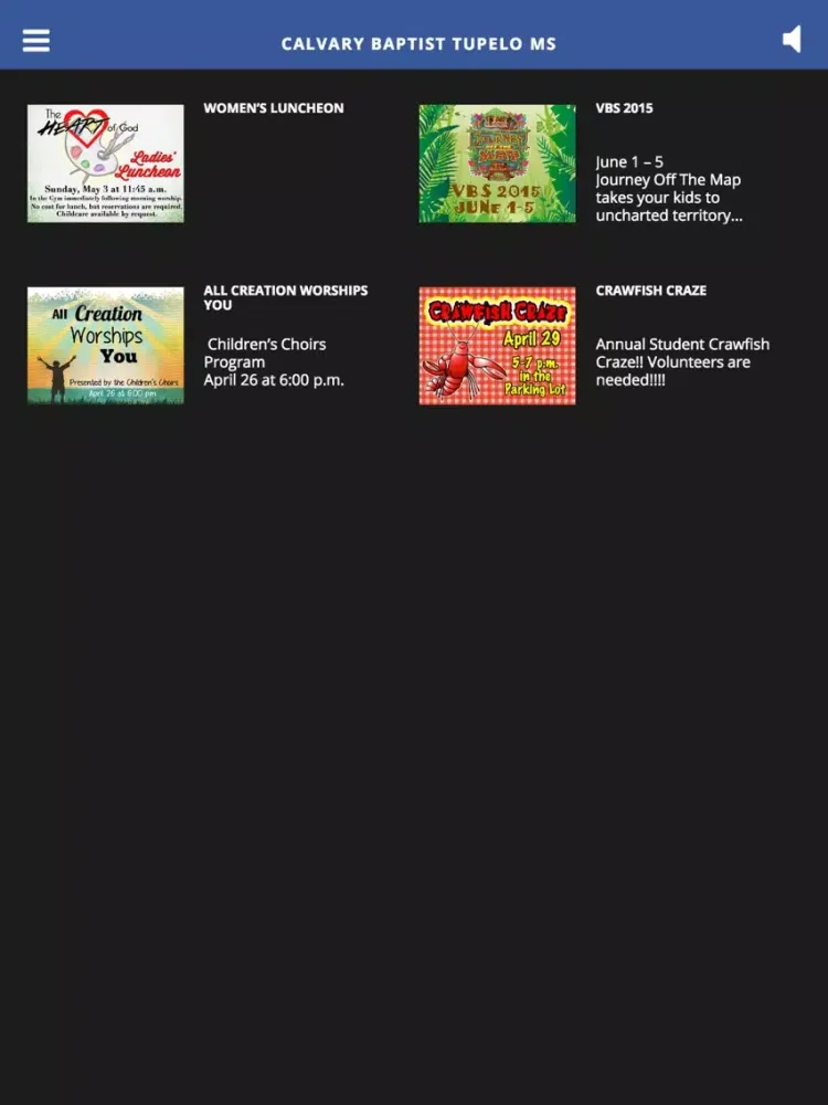 Calvary Baptist Tupelo MS iPad  স্ক্রিনশট