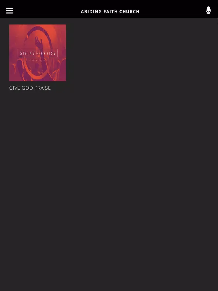ABIDING FAITH CHURCH iPad 应用截图