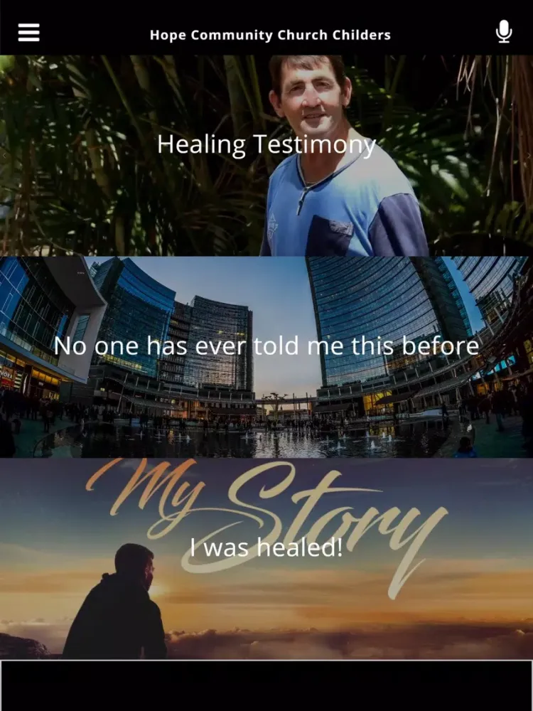 Скриншоты Hope Community Church Childers iPad 