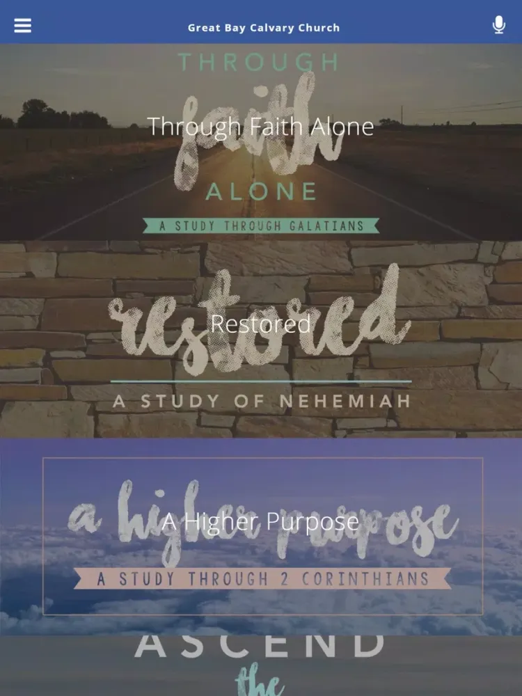 Capturas de pantalla de Great Bay Calvary Church iPad 