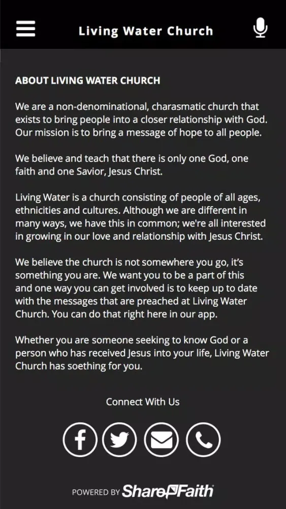 ภาพหน้าจอของ Living Water Church Riverhead