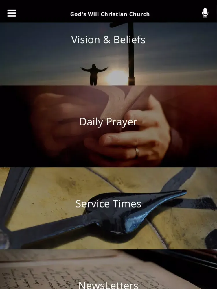 Zrzuty ekranu God's Will Christian Church iPad 