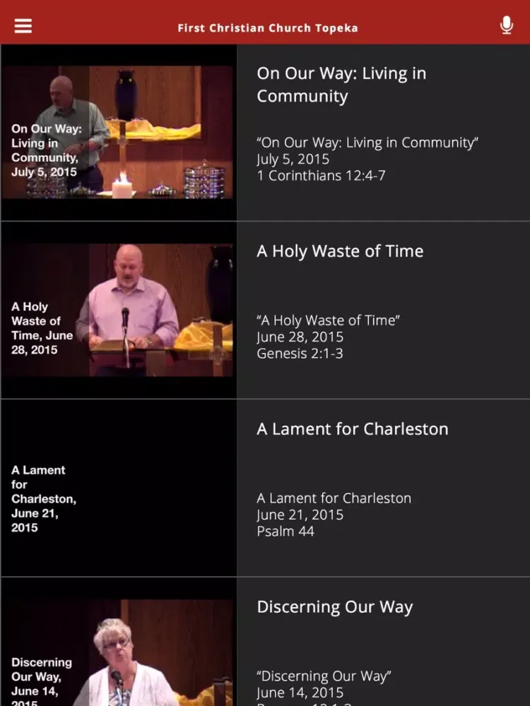 First Christian Church Topeka iPad  Ekran Görüntüleri