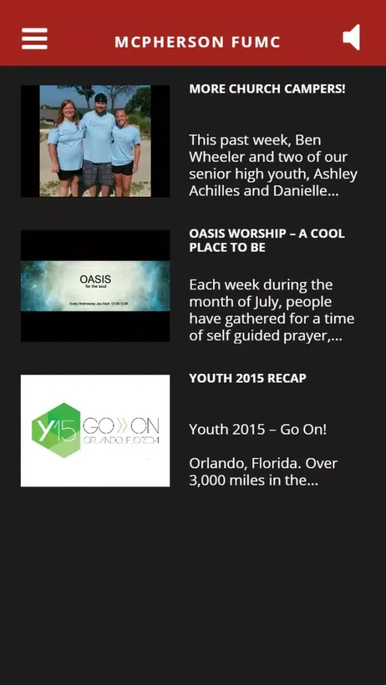 McPherson FUMC Screenshots