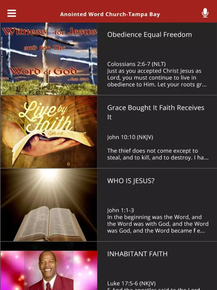 Anointed Word Church-Tampa Bay iPad  スクリーンショット