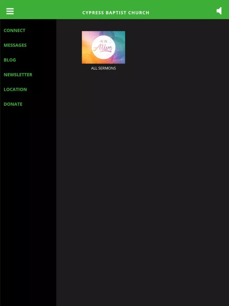 Cypress Baptist Church Mobile iPad  Screenshots