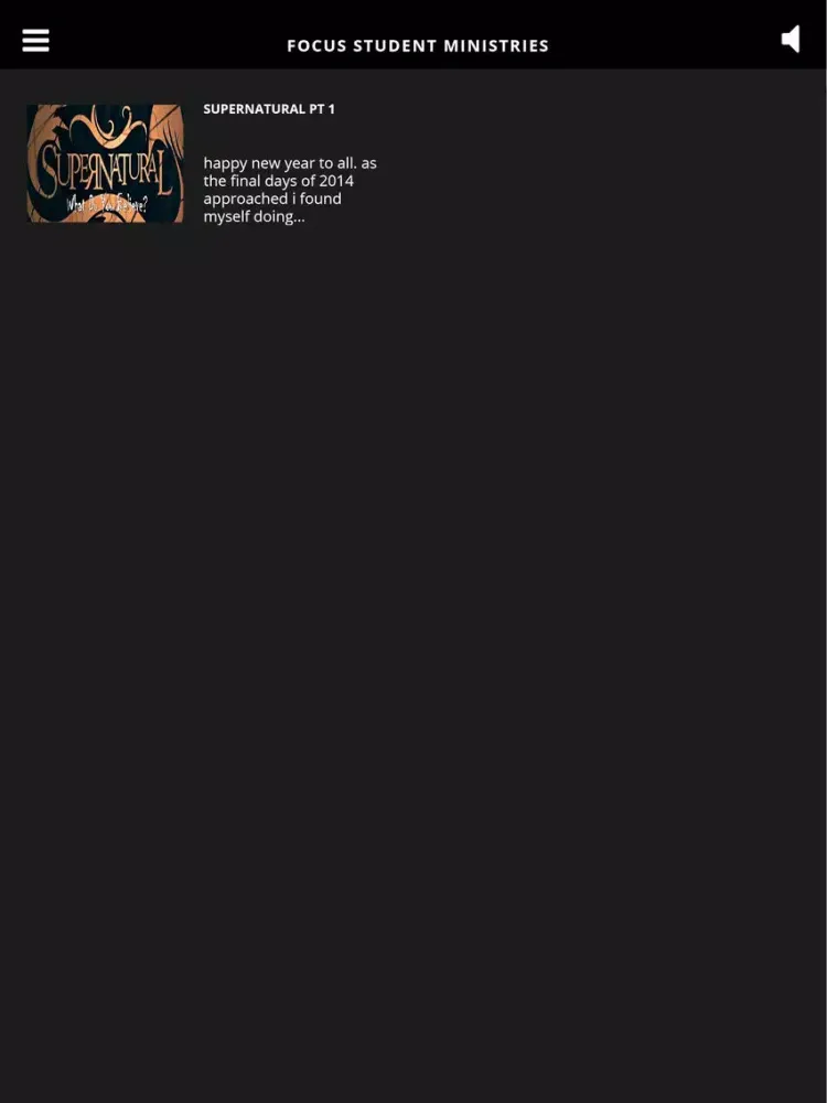Focus Student Ministries iPad 应用截图