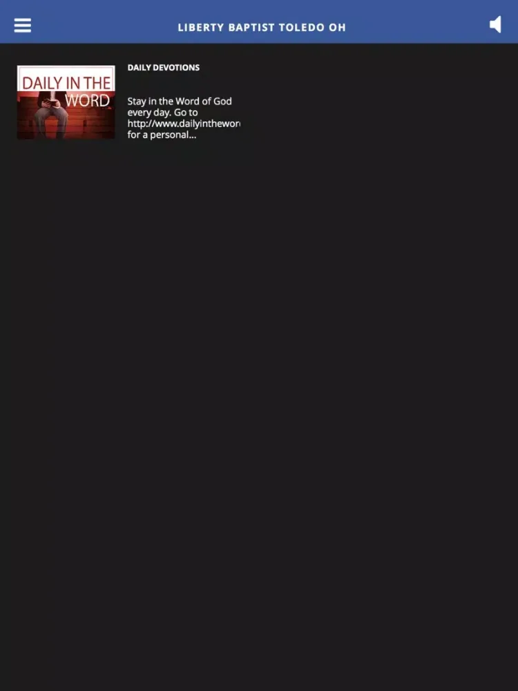 Capturas de pantalla de Liberty Baptist Toledo OH iPad 